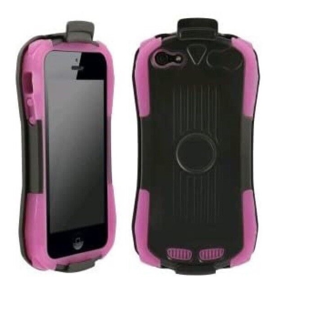 Apple iPhone 5/5s/SE 2016 UMA Menace Hybrid Case - Pink/Black - Brand New